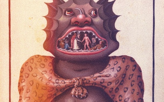 Some sort of monster eating people