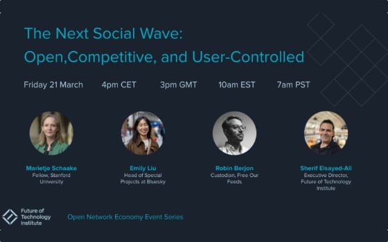 Panel announcement with all participants and details listed.